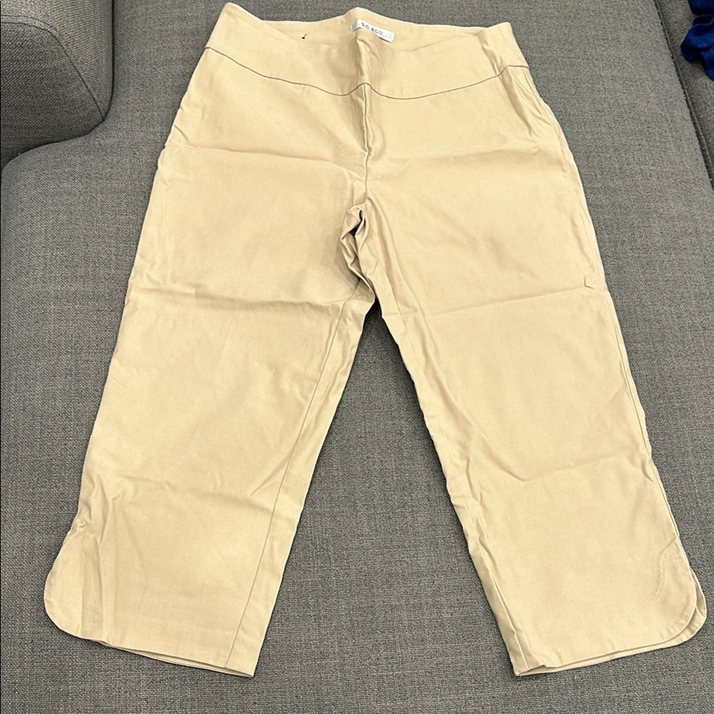Chico's Tan Wide-Leg Pants
